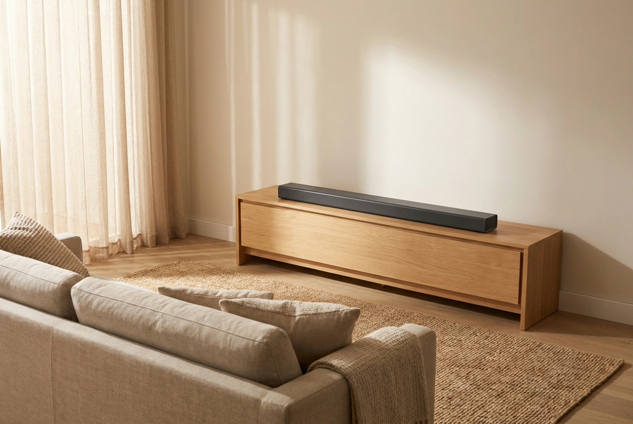 Milloin sisäänrakennetulla subwooferilla varustettu soundbar sopii asuntoon