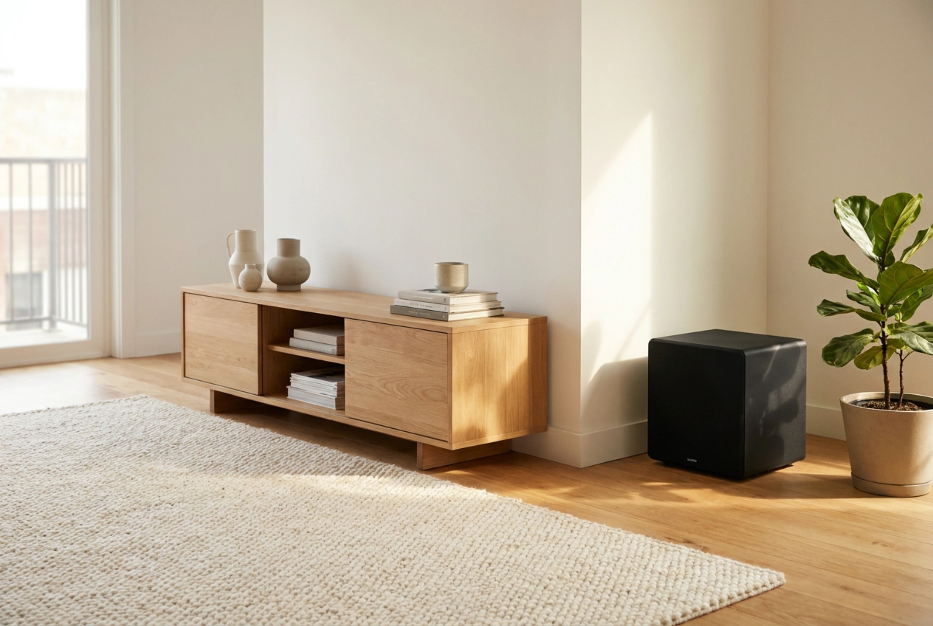 Mihin sijoittaa kotiteatterin subwoofer, jotta basso olisi tasainen