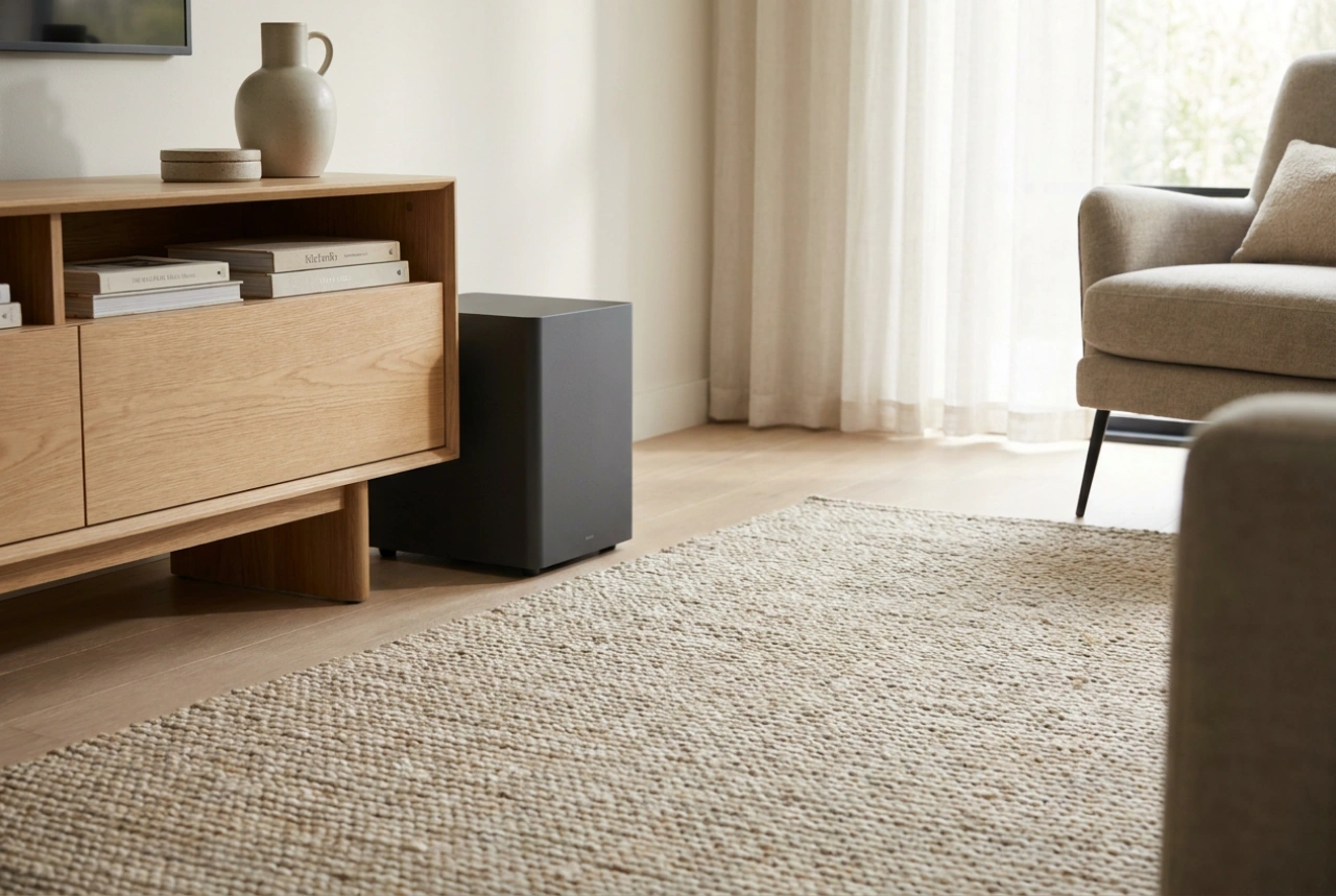 Miten sijoittaa aktiivinen subwoofer kotiteatteriin ilman resonanssia