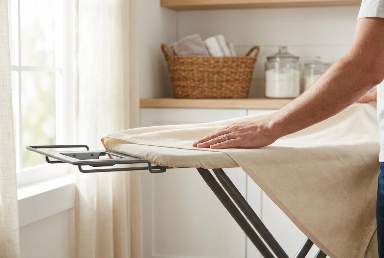 Kuinka pingottaa silityslaudan päällinen oikein
