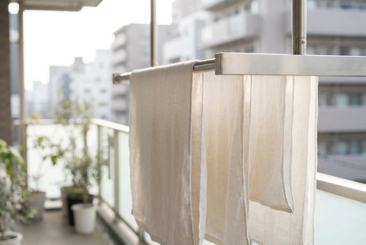 Ikkunan ulkopuolisen kuivaustelineen turvallinen ja tehokas käyttö kerrostalossa