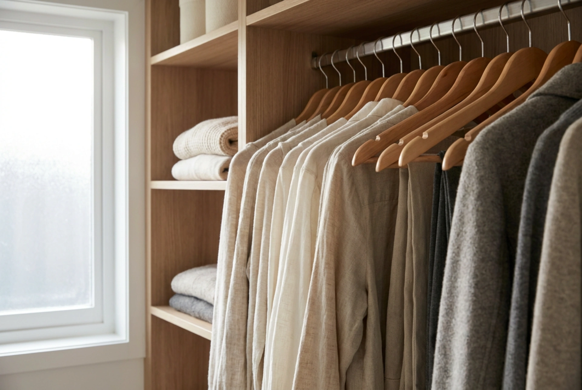 Miten suunnitella vaatekaappi henkarivaatteille ilman hukkatilaa