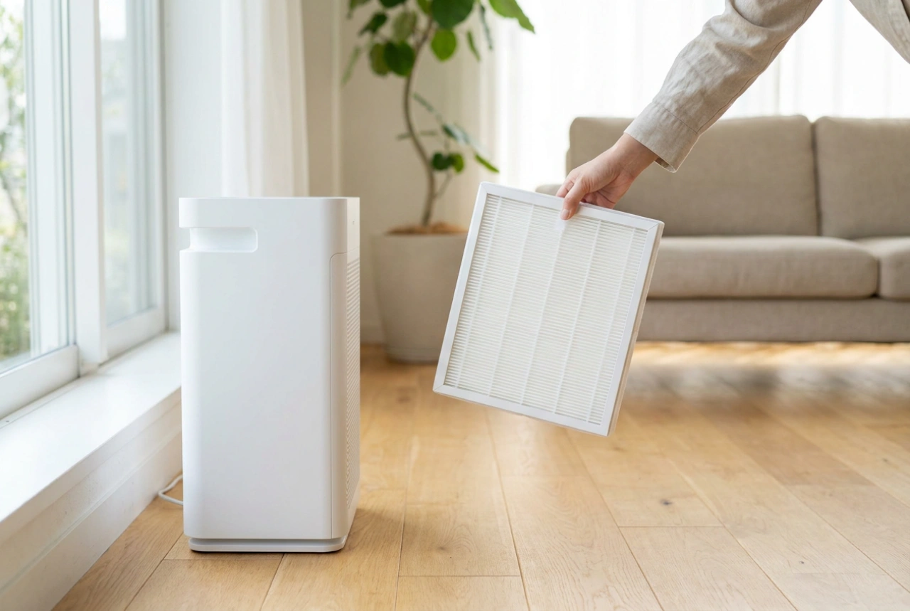 Ilmanpuhdistin allergikoille ja suodattimien säännöllinen vaihto